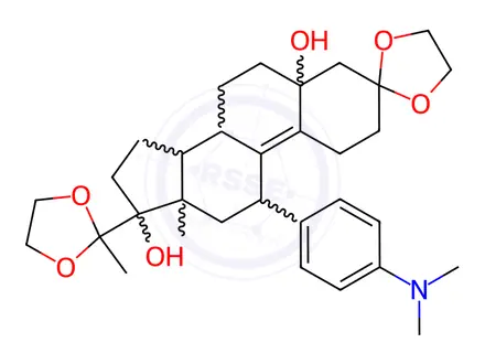 Chemical structure of Ulipristal Impurity 16