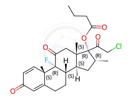 Chemical structure of Clobetasone butyrate EP Impurity F