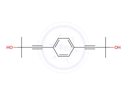 Chemical structure of 4,4'-(1,4-Phenylene)bis(2-methylbut-3-yn-2-ol)