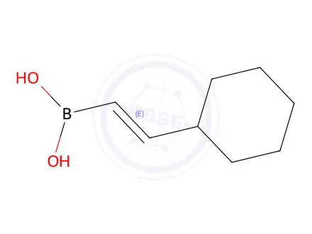 Chemical structure of (E)-(2-Cyclohexylvinyl)boronic Acid