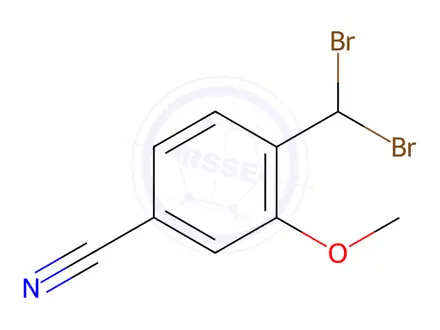 Chemical structure of 4-DibroMoMethyl-3-Methoxybenzonitrile