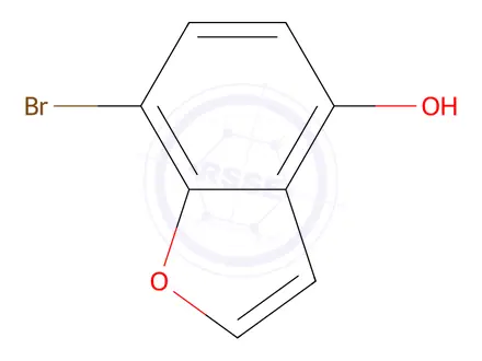 Chemical structure of 7-bromo-1-benzofuran-4-ol