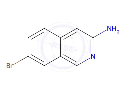 Chemical structure of 7-bromoisoquinolin-3-amine
