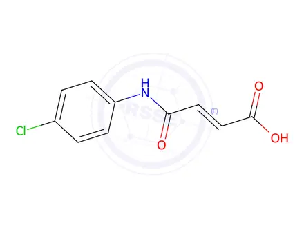 Chemical structure of 4-(4-CHLOROANILINO)-4-OXOBUT-2-ENOIC ACID