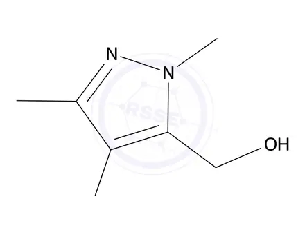 Chemical structure of (4-Iodo-1,3-dimethyl-1H-pyrazol-5-yl)methanol, 97%