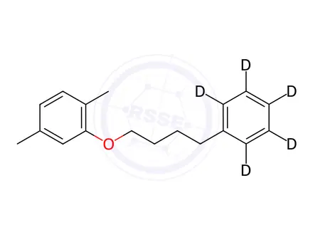 Chemical structure of 1,4-Dimethyl-2-[4-(phenyl-d5)butoxy]benzene