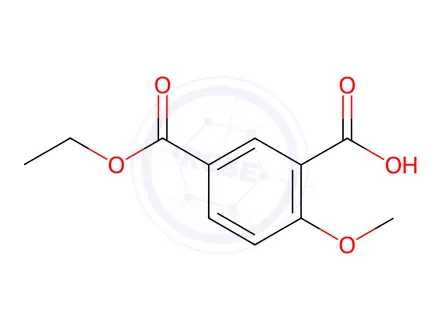 Chemical structure of 5-(Ethoxycarbonyl)-2-methoxybenzoic acid