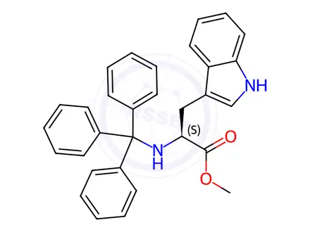 Chemical structure of Trt-Trp-Ome