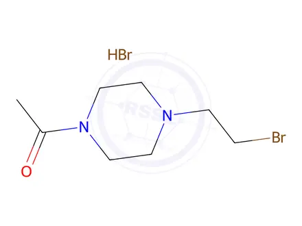 Chemical structure of 1-ACetyl-4-(2-bromoethyl)piperazine hydrobromide