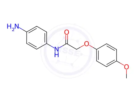 Chemical structure of N-(4-Aminophenyl)-2-(4-methoxyphenoxy)acetamide