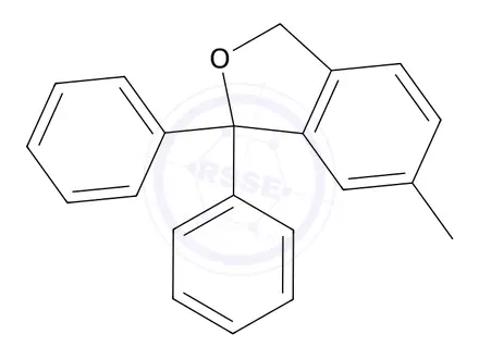 Chemical structure of 6-Methyl-1,1-diphenyl-1,3-dihydroisobenzofuran