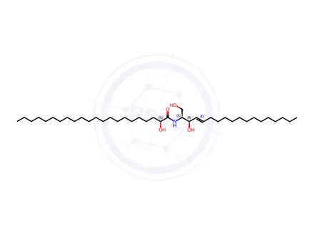 Chemical structure of 22:0(2S-OH) Ceramide
