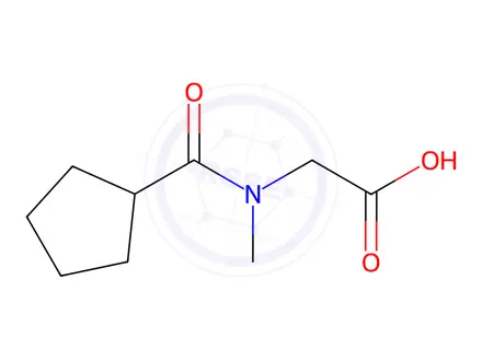 Chemical structure of 2-[(Cyclopentylcarbonyl)(methyl)amino]acetic acid