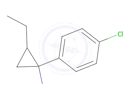 Chemical structure of 1-(4-chlorophenyl)-2-ethylcyclopropan-1-amine