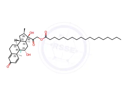 Chemical structure of Dexamethasone Impurity 54 (Dexamethasone stearate)