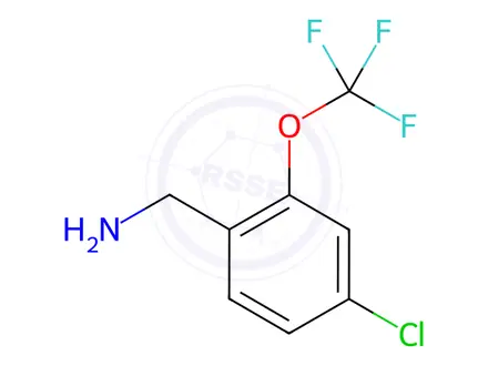 Chemical structure of (4-Chloro-2-(trifluoromethoxy)phenyl)methanamine