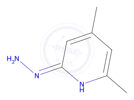 Chemical structure of 2-hydrazinyl-4,6-dimethylpyridine