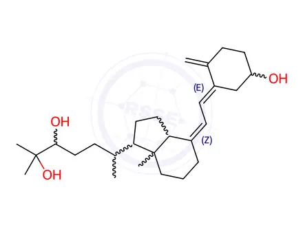 Chemical structure of 24,25-Dihydroxyvitamin D3 solution 50 μg/mL (Degassed Ethanol with 0.1% BHT), certified reference material, ampule of 1 mL, Cerilliant