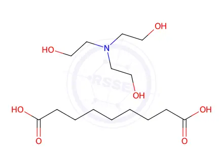 Chemical structure of azelaic acid, compound with 2,2',2''-nitrilotriethanol