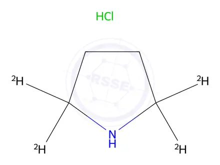 Chemical structure of Pyrrolidine-2,2,5,5-d4 Hydrochloride