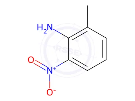 Chemical structure of 2-Amino-3-Nitrotoluene