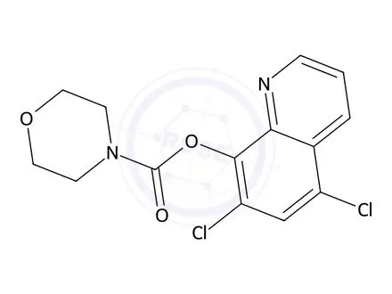 Chemical structure of 5,7-Dichloroquinolin-8-yl morpholine-4-carboxylate
