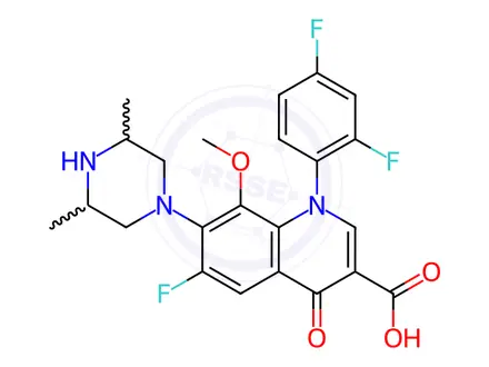 Chemical structure of Temafloxacin Impurity 131