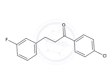 Chemical structure of 1-(4-Chlorophenyl)-3-(3-fluorophenyl)propan-1-one