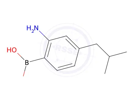 Chemical structure of (2-Amino-4-isobutylphenyl)boronic acid