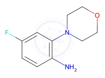 Chemical structure of 4-Fluoro-2-morpholinoaniline