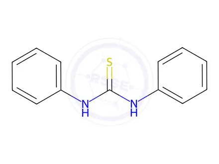 Chemical structure of 1,3-Diphenyl-2-thiourea