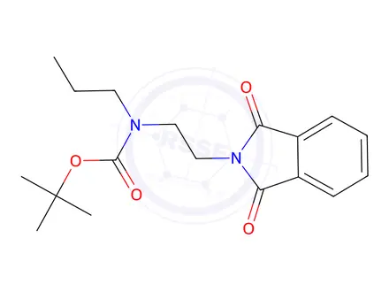 Chemical structure of N-[2-(N-Boc-N-N-propylamino)ethyl]phthalimide, 97%