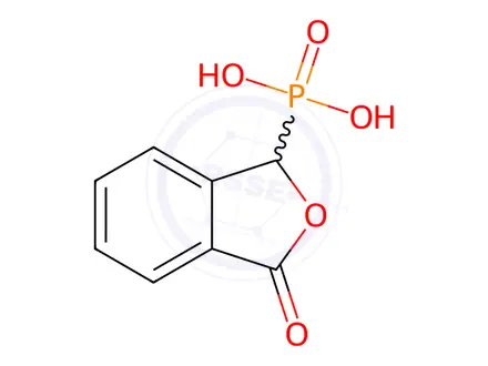 Chemical structure of (3-oxo-1,3-dihydroisobenzofuran-1-yl)phosphonic acid