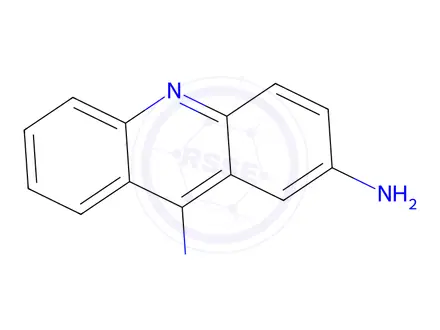 Chemical structure of 2,9-Acridinediamine