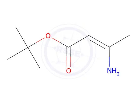 Chemical structure of 3-Amino-2-butenoic acid tert-butyl ester
