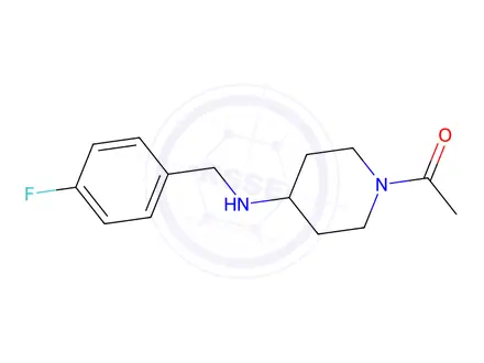 Chemical structure of 1-Acetyl-N-(4-fluorobenzyl)piperidin-4-amine