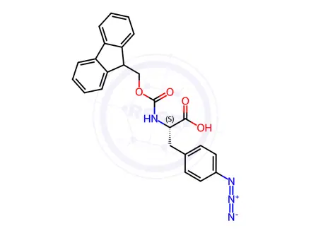 Chemical structure of Fmoc-p-azido-Phe-OH
