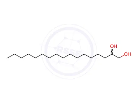 Chemical structure of heptadecane-1,2-diol