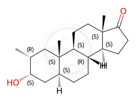 Chemical structure of 2α-Methylandrosterone