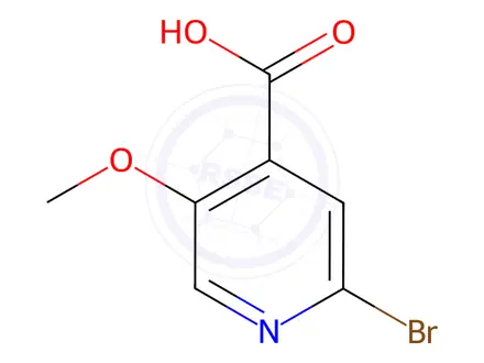 Chemical structure of 2-Bromo-5-methoxyisonicotinic acid
