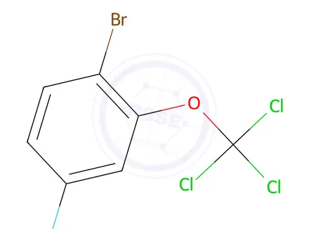 Chemical structure of 1-Bromo-4-fluoro-2-(trichloromethoxy)benzene