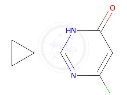 Chemical structure of 6-Chloro-2-cyclopropylpyrimidin-4(3H)-one