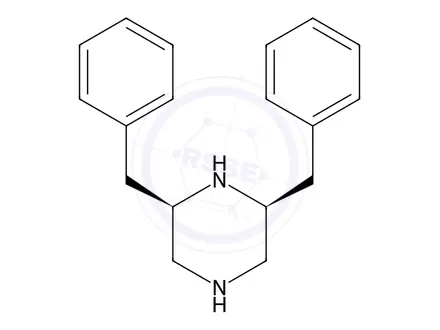 Chemical structure of (2S,6R)-2,6-Dibenzylpiperazine