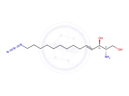 Chemical structure of Azido sphingosine (d14:1)