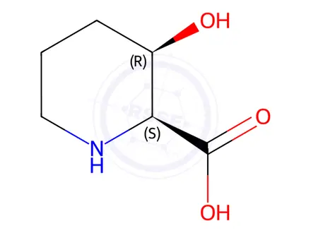 Chemical structure of (2S,3R)-3-Hydroxy-2-piperidinecarboxylic acid
