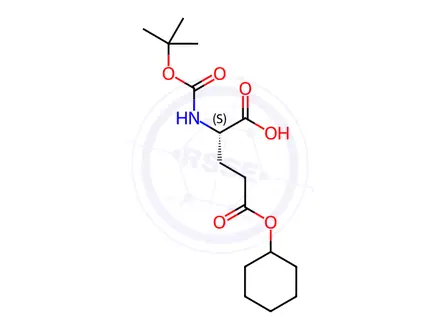 Chemical structure of Boc-L-Glu(OcHx)-OH