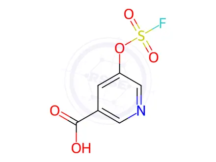 Chemical structure of 5-[(fluorosulfonyl)oxy]pyridine-3-carboxylic acid
