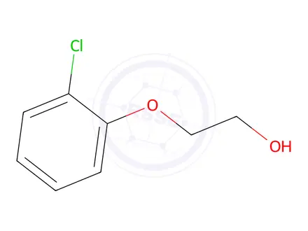 Chemical structure of 2-(chlorophenoxy)ethanol