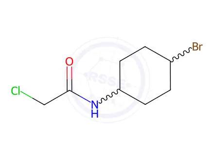 Chemical structure of N-(4-Bromocyclohexyl)-2-chloroacetamide