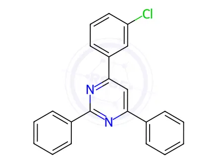 Chemical structure of 4-(3-CHLOROPHENYL)-2,6-DIPHENYLPYRIMIDINE